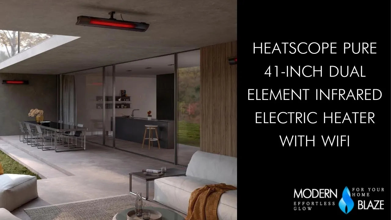 Heatscope Pure 41-Inch Dual Element Infrared Electric Heater with WiFi