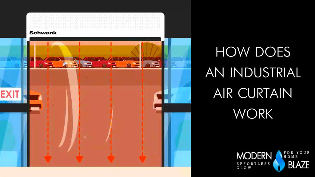 how does a commercial air curtain work