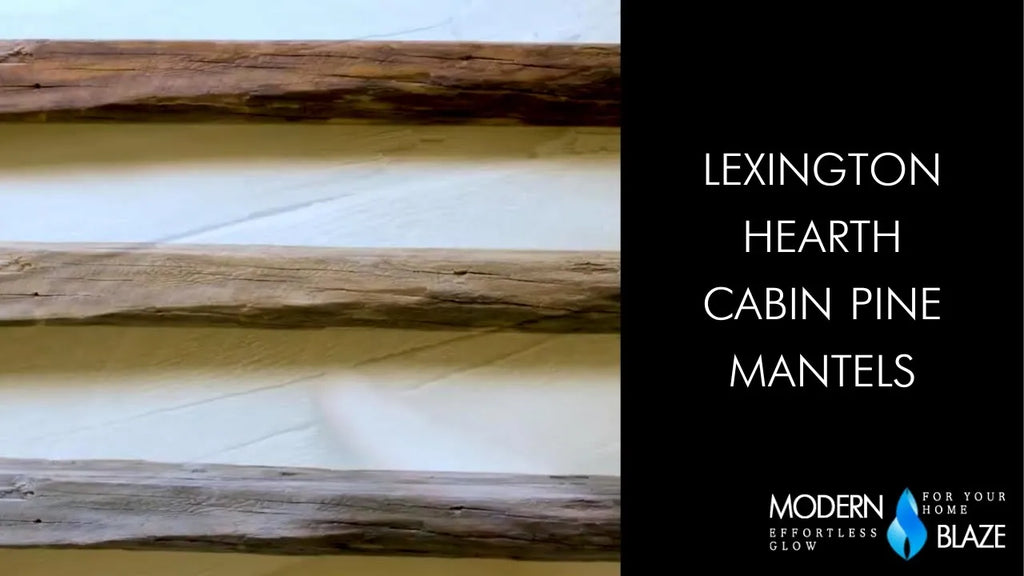 Lexington Hearth Cabin Pine Concrete Mantel Shelf