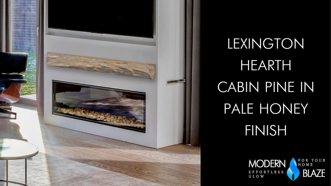 Lexington Hearth Cabin Pine Mantel Shelf - Pale Honey