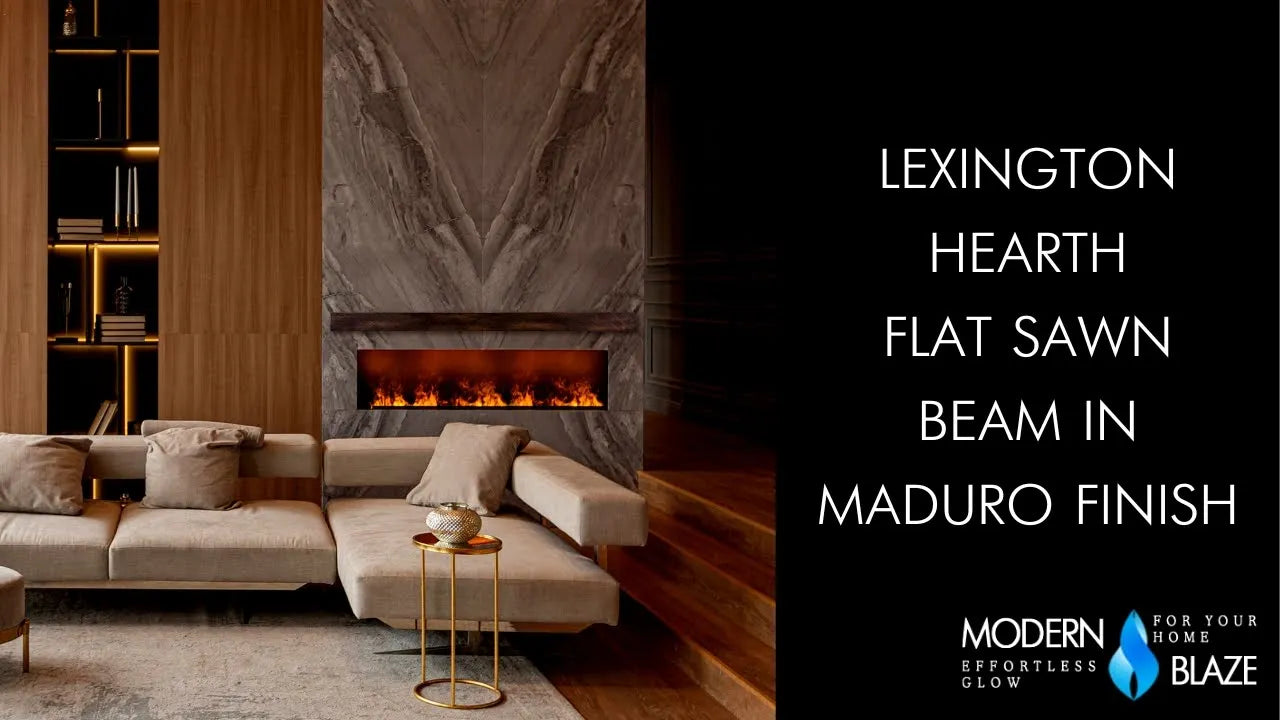 Lexington Hearth Flat Sawn Beam Mantel Shelf - Maduro