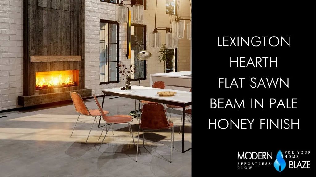 Lexington Hearth Flat Sawn Beam Mantel Shelf - Pale Honey
