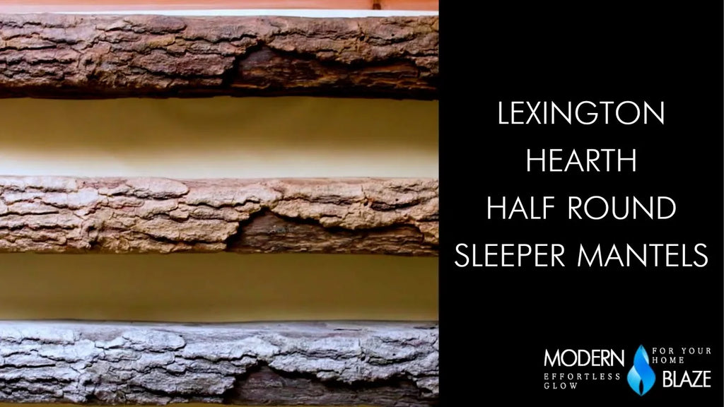 Lexington Hearth Half-Round Sleeper Concrete Mantel Shelf