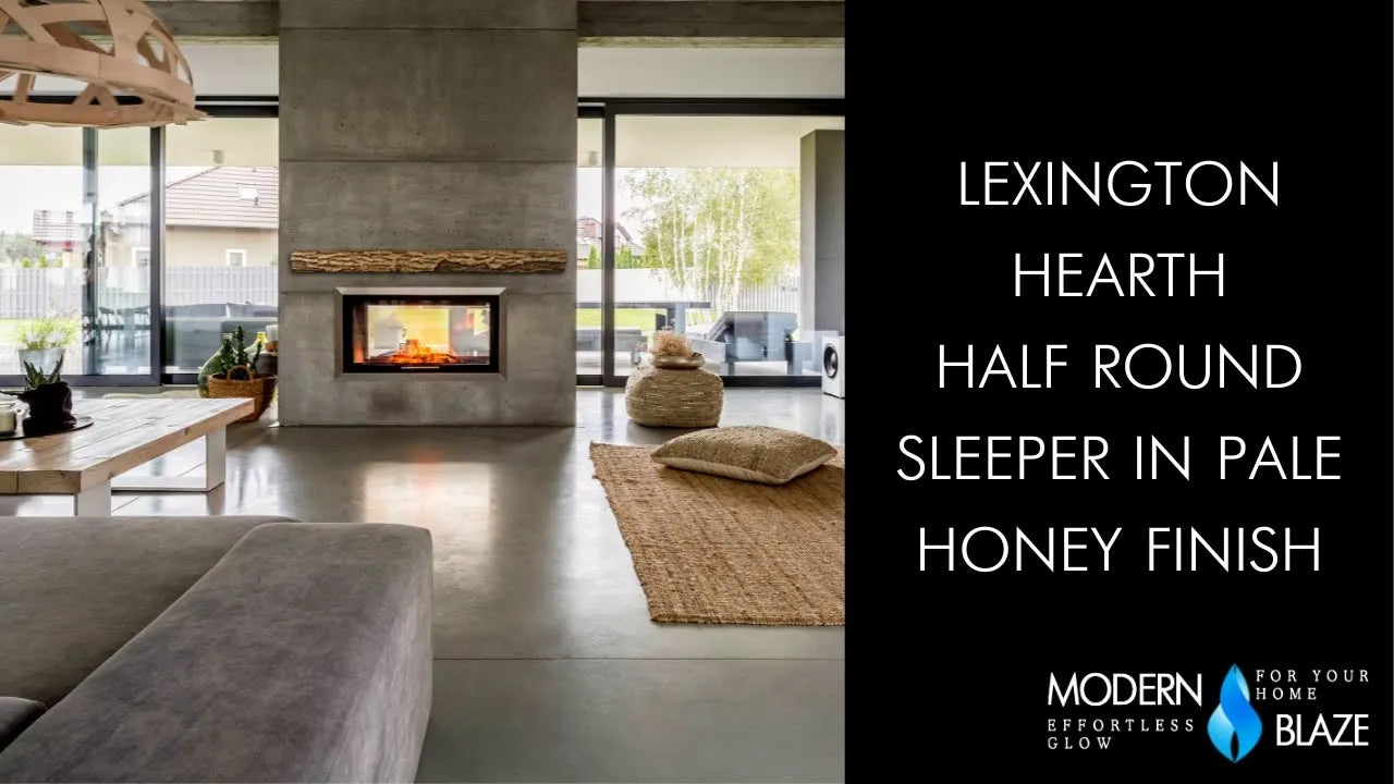 Lexington Hearth Half-Round Sleeper Mantel Shelf - Pale Honey