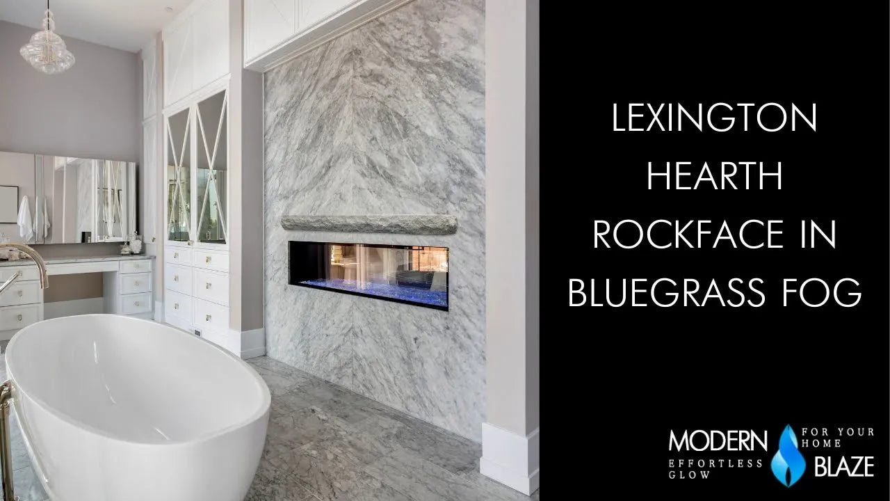 Lexington Hearth Rockface Mantel Shelf - Bluegrass Fog