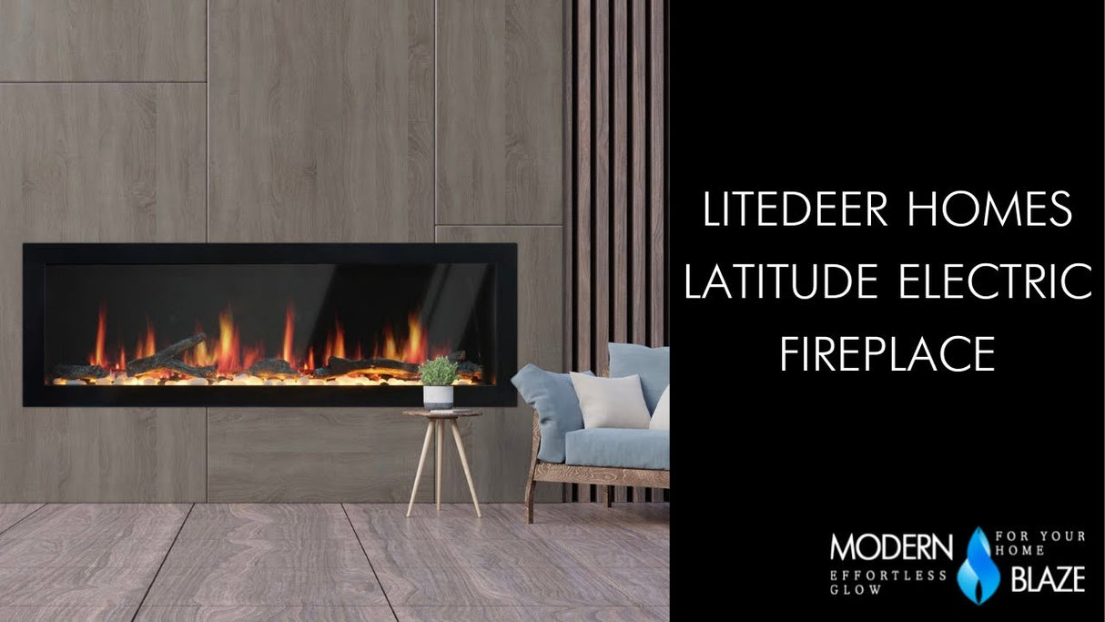 Litedeer Homes Latitude Built-In Electric Fireplace Video