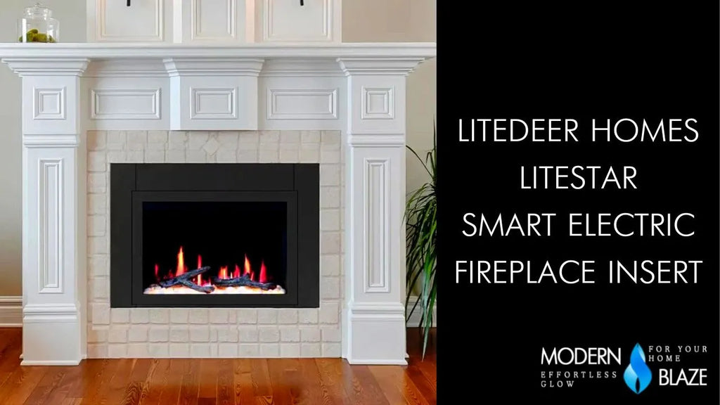 Litedeer Homes LiteStar Smart Electric Fireplace Insert