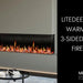 Litedeer Homes Warmcastle 3-Sided Electric Fireplace