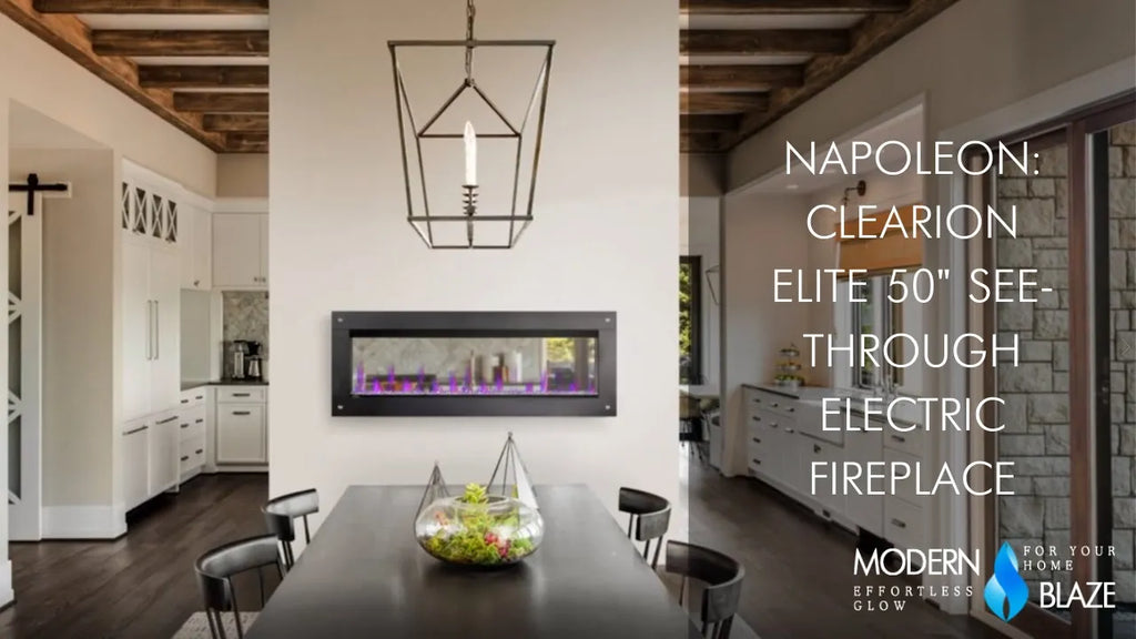 Napoleon: CLEARion Elite See Through Electric Fireplace