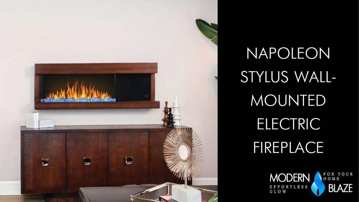 Napoleon Stylus Wall Mounted Electric Fireplace