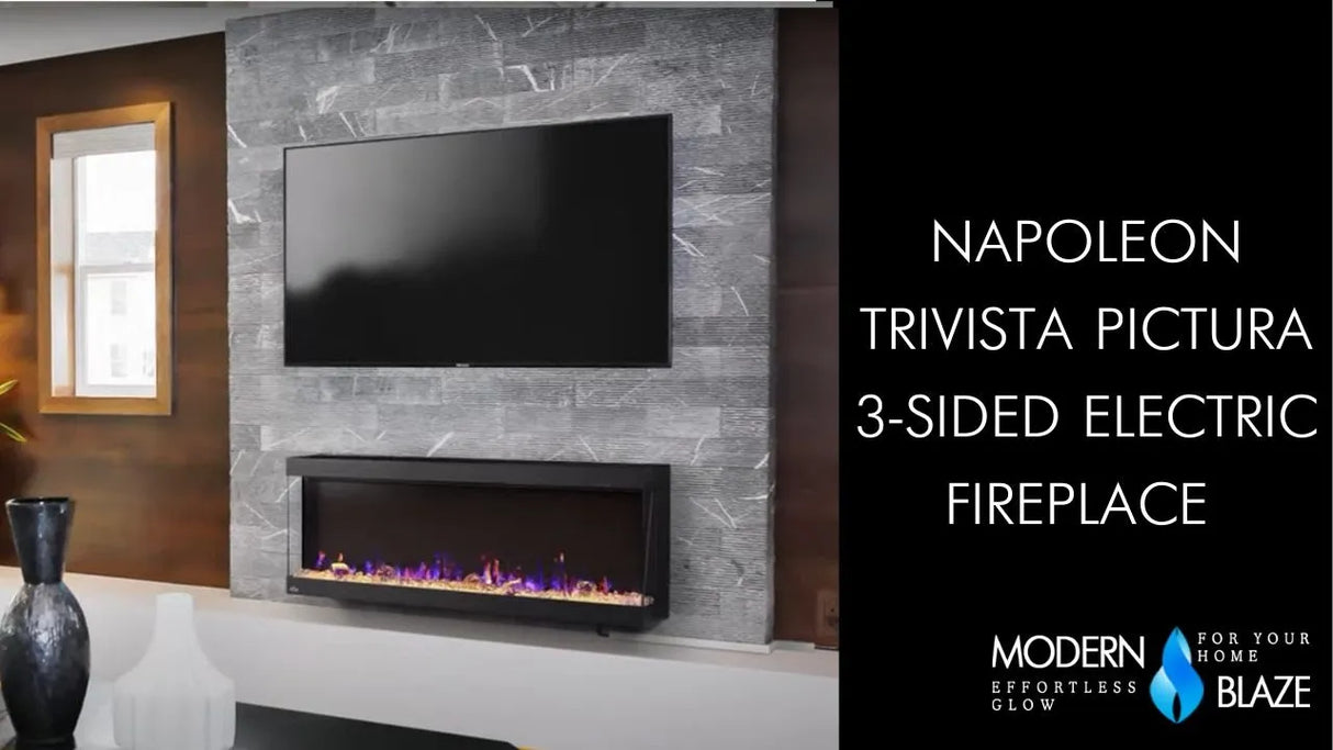 Napoleon Trivista Pictura 3-Sided Electric Fireplace