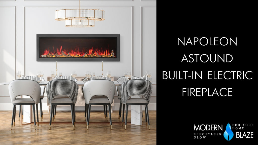 napoleon astound electric fireplace video