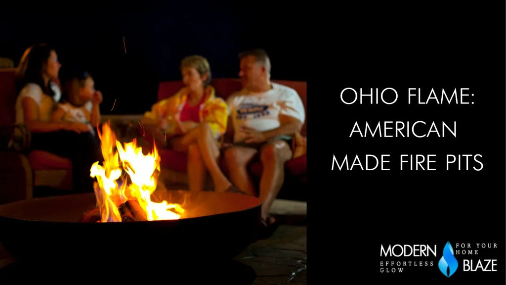 Ohio Flame Liberty Round Steel Fire Pit — Modern Blaze