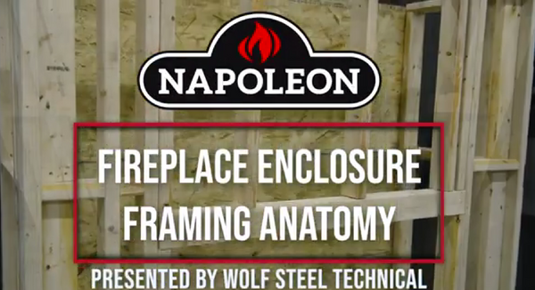 Napoleon Astound FlexMount Fireplace Framing Anatomy