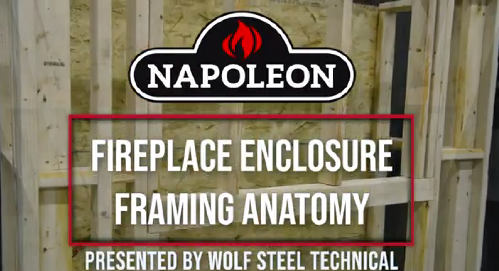 Napoleon Astound FlexMount Fireplace Framing Anatomy