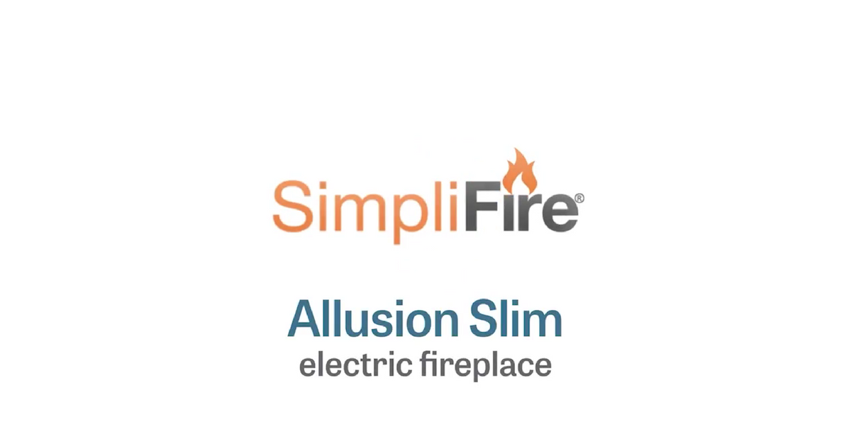 Simplifire Slim Electric Fireplace Video