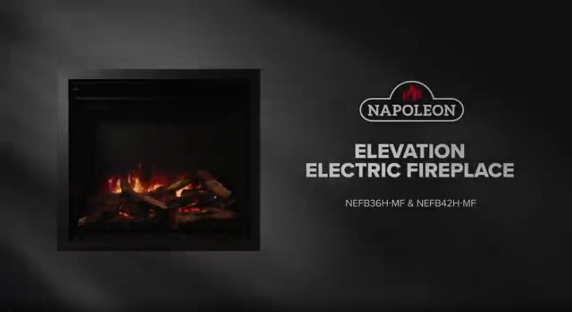 Napoleon Elevation Electric Fireplace Video