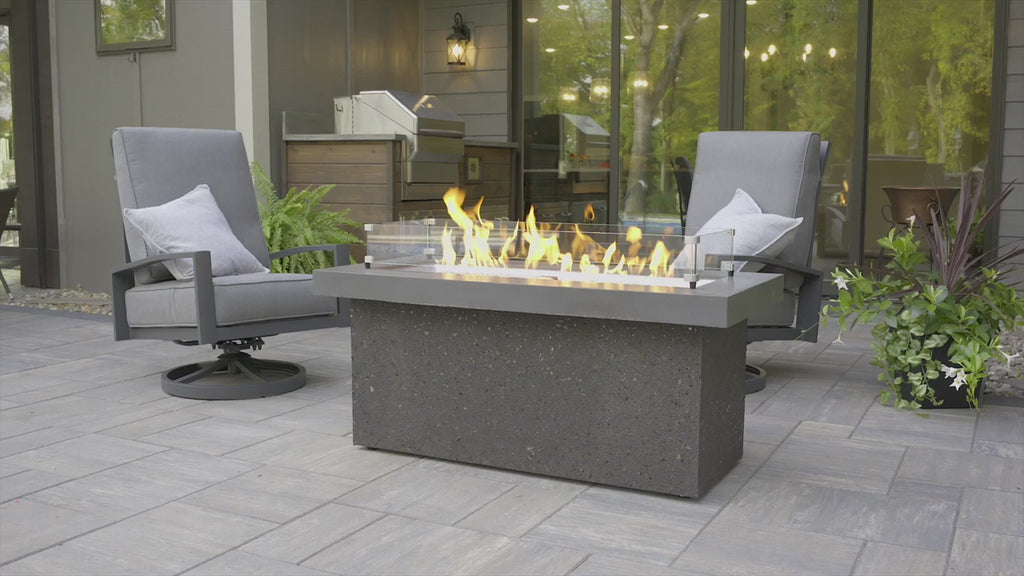 The Outdoor GreatRoom Company Grey Key Largo Gas Fire Pit Video