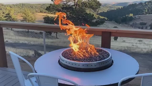 Wine Barrel Dude Gas Fire Pit Tables