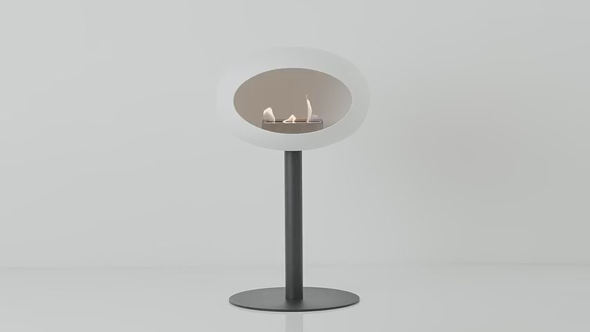 Le Feu - Ground Steel Low Ethanol Fireplace