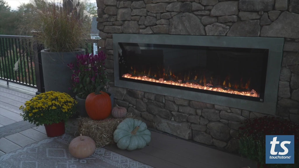 Touchstone Sideline Elite Outdoor Smart Electric Fireplace Features