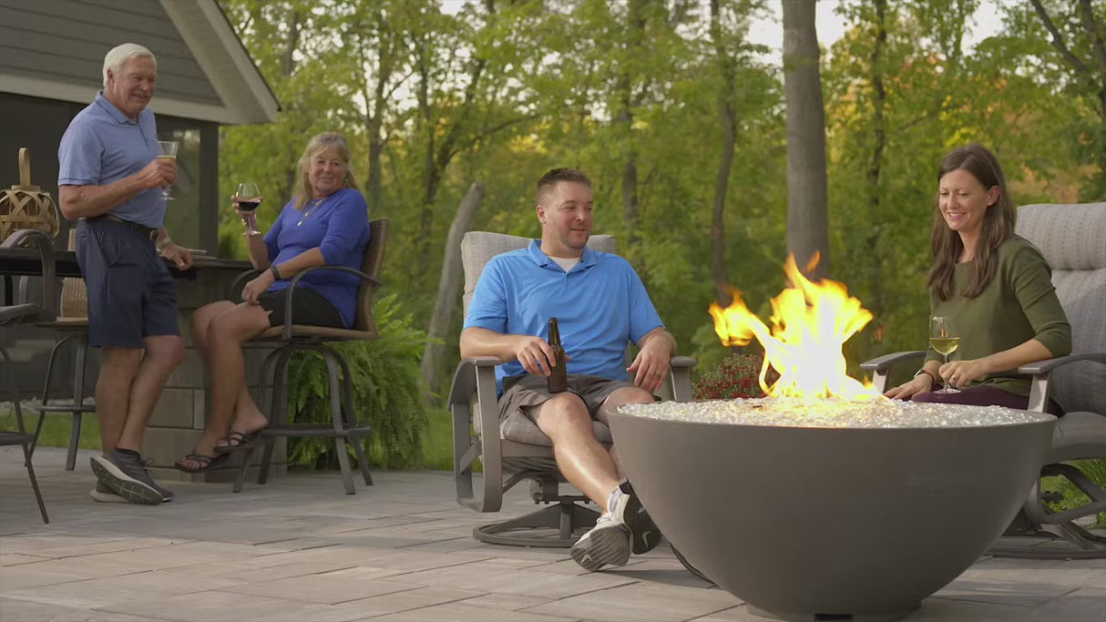 The Outdoor GreatRoom Company Cove 42" Round Gas Fire Bowl Video