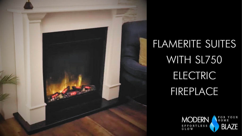 Flamerite E-FX Slim Line Tall 750T Built-In Smart Electric Fireplace