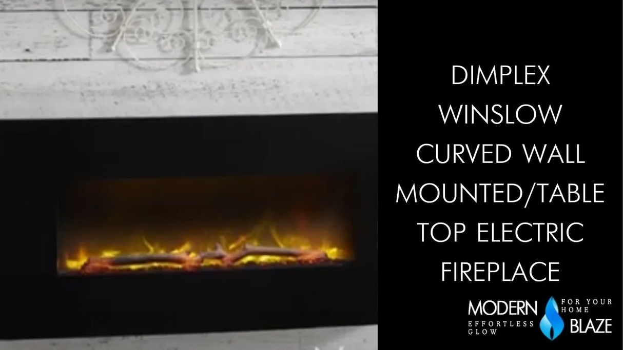 Dimplex Winslow Curved Wall Mounted-Tabletop Electric Fireplace