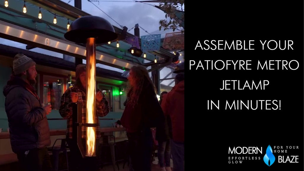 set up your patiofyre metro jetlamp pellet heater in minutes