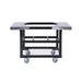 Primo Cart Base with Basket and Stainless Steel Shelves for Oval LG/XL Charcoal Grill