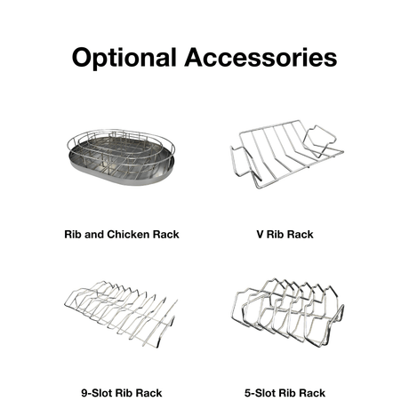 Primo Oval Ceramic Kamado Grill Optional Racks