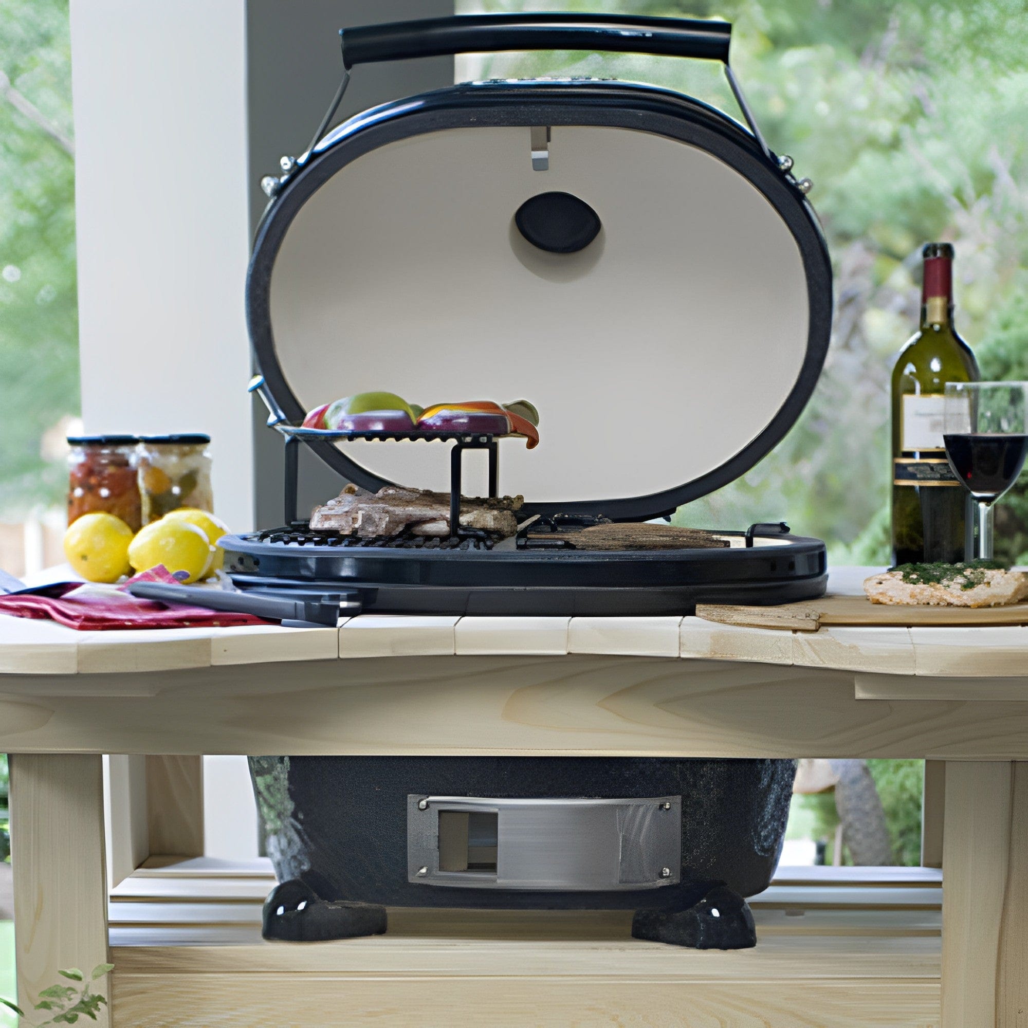 Grill Racl Primo X-Large Oval Ceramic Charcoal Kamado Grill — Modern Blaze