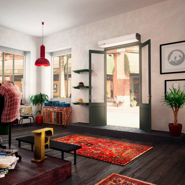 Schwank Select10 Wall-Mounted Air Curtain With Heat at a tailor shop