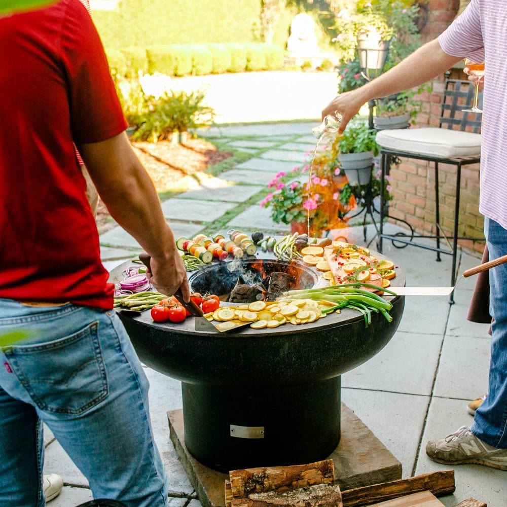 barbeque party with the seasons fire pits grill