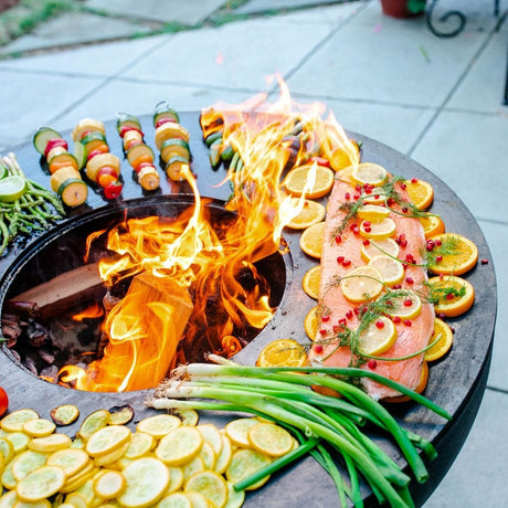 outdoor cookout with the seasons fire pits fire pit grill