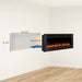 simplifire allusion electric fireplace framing dimension