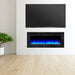 simplifire allusion 48-inch electric fireplace below a tv