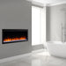 simplifire allusion platinum 50" electric fireplace in a bathroom