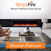 Simplifire Allusion Platinum in living room