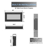 Simplifire Forum 55 Electric Fireplace Specs