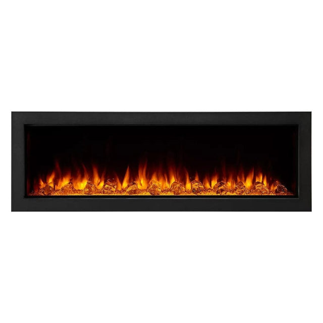 Simplifire Forum Built-In Outdoor Electric Fireplace on white background
