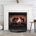 simplifire inception fireplace with wescott mantel kit