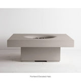 Solus Elevated Halo 48-Inch Square Gas Fire Pit in portland