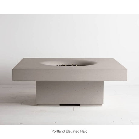 Solus Elevated Halo 48-Inch Square Gas Fire Pit in portland