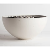 white hemi gas fire pit