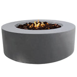 stonelum coliseo 1 round grey gas fire pit