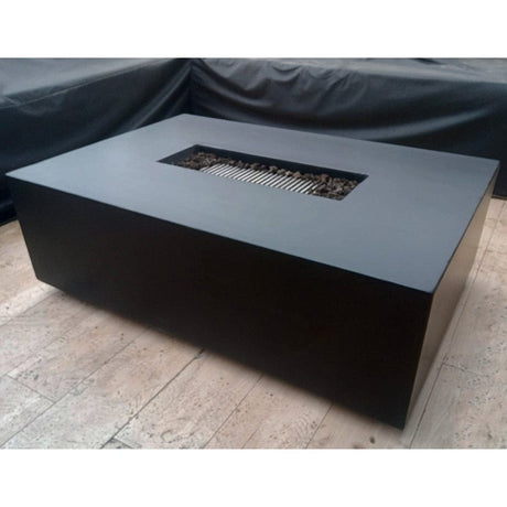 Stonelum Manhattan 04 Fire Pit Table on a patio