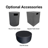 optional accessories for stonelum fire pits