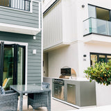 Summerset Sizzler 32-Inch 4-Burner Built-in Gas Grill Island Lifestyle 3