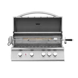Summerset Sizzler 32-Inch 4-Burner Built-in Gas Grill Open hood